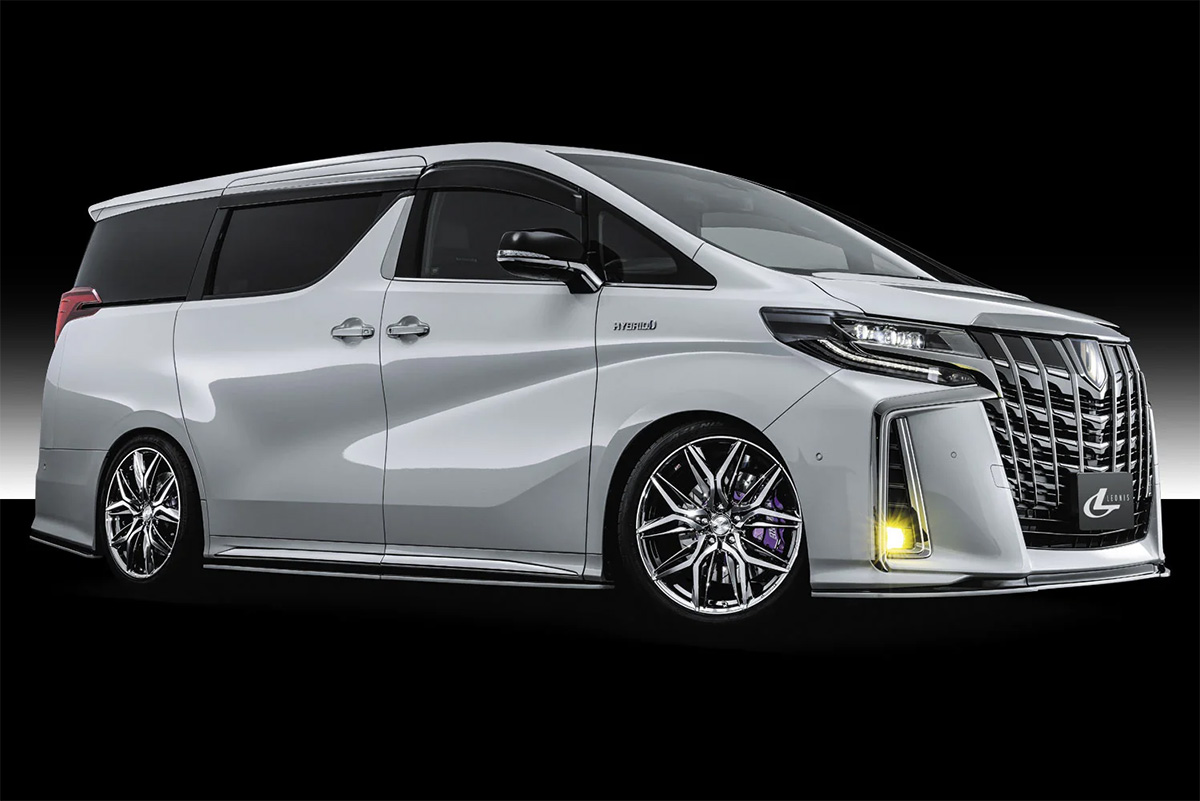 LEONIS LM アルファード 30系/2.5L車(ハイブリッド含む) ホイール 4本 0040807×4 【17×7.0J 5-114.3 INSET42 パールブラックミラー】の画像