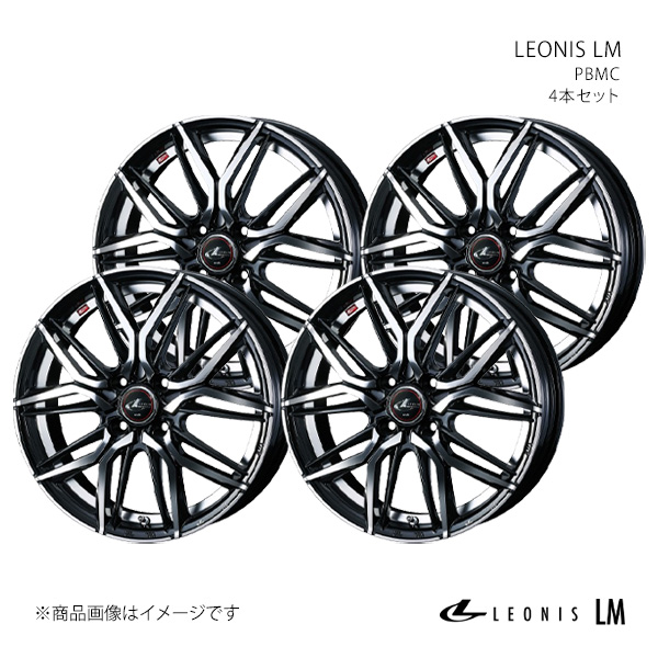 WEDS - LEONIS LM レオニス エルエム 車輪 4本仕掛ける 0040767×4 【14×4.5J 4-100 INSET45 PBMC】 タイヤ、ホイール-アルミホイール