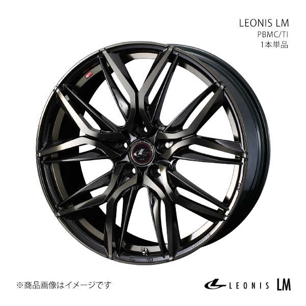 LEONIS LM IS 30系(〜'20/11) FR IS300h・IS250 ホイール 1本単品 0040829 【18×8.0J 5-114.3 INSET42 パールブラックミラー】
