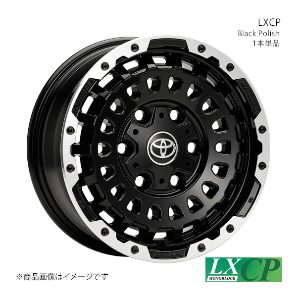 LXCP エルエックスシーピー ホイール 1本単品 00LXWM-15CP-01 【15×6.0J 6-139.7 INSET30 Black Polish】