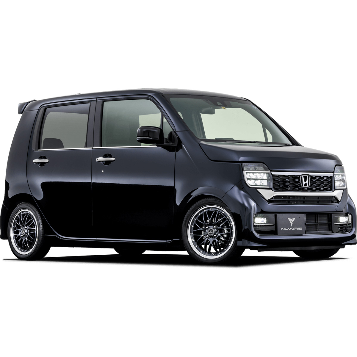 NOVARIS ASSETE M1 ノヴァリス・アセット エムワン ホイール 4本セット 0041080×4 【15×4.5J 4-100 INSET45 BLACK/RIM POLISH】の画像