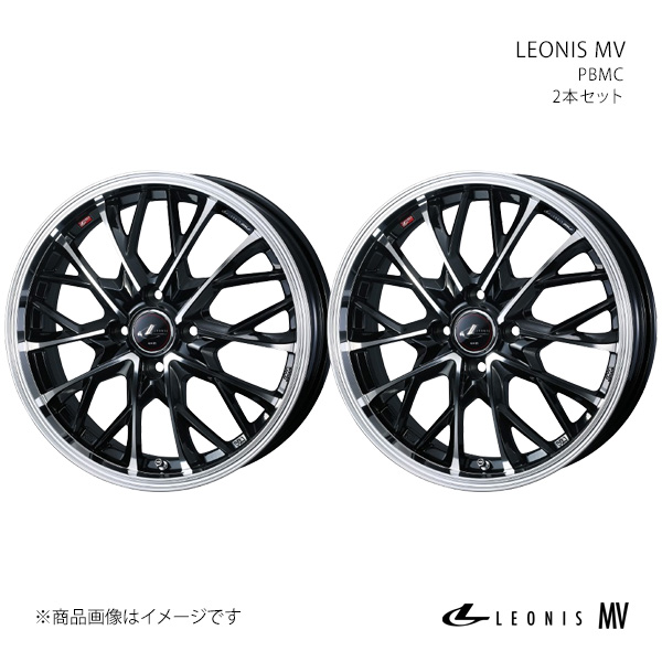 LEONIS MV レオニス エムブイ ホイール 2本セット 0041703×2 【15×4.5J 4-100 INSET45 PBMC】