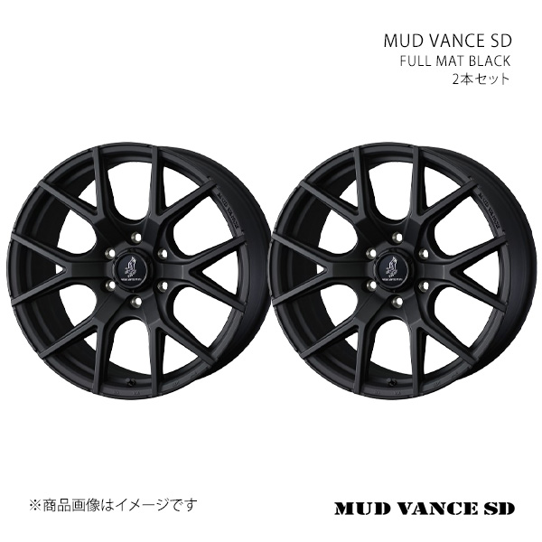 WEDS - MUD VANCE SD マッドヴァンス エスディー 車輪 2本仕掛ける 0042173×2 【16×8.0J 5-114.3 INSET10 FULL MAT BLACK】 自動車-車、バイク、自転車-アルミホイール