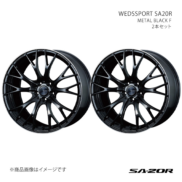 WEDS - SPORT SA20R ウェッズ運動競技 エスエーニーマルアール 車輪 2本仕掛ける 0072787×2 【19×9.5J 5-114.3 INSET38 METAL BLACK F】 アルミホイール-自動車-タイヤ、ホイール