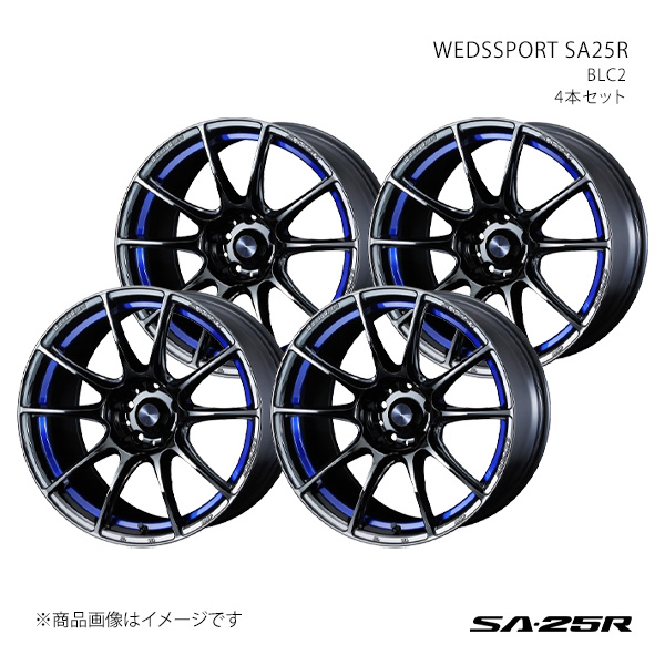 WEDS - SPORT SA25R ウェッズ運動競技 エスエーニーゴーアール 車輪 4本仕かける 0073773×4 【18×8.0J 5-114.3 INSET45 BLC2】