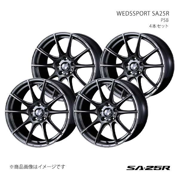 WEDSSPORT SA25R ウェッズスポーツ エスエーニーゴーアール ホイール 4本セット 0073749×4 【18×9.5J 5-114.3 INSET12 PSB】
