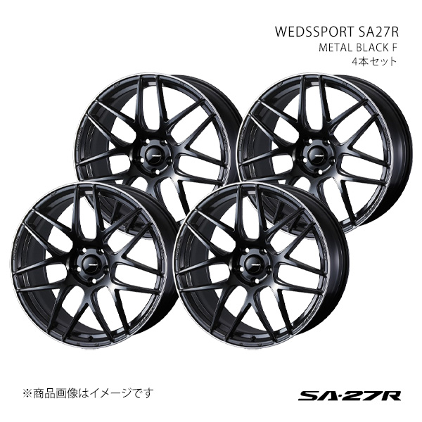 WEDS - SPORT SA27R ウェッズ運動競技 エスエーニーナナアール 銀輪 4本仕掛ける 0074481×4 【19×8.0J 5-114.3 INSET45 METAL BLACK F】