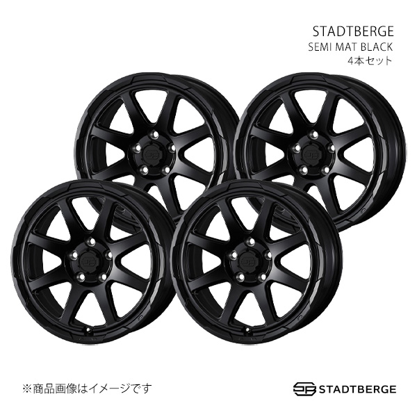 STADTBERGE スタットベルク ホイール 4本セット 0041480×4 【16×7.0J 5-114.3 INSET38 SEMI MAT BLACK】
