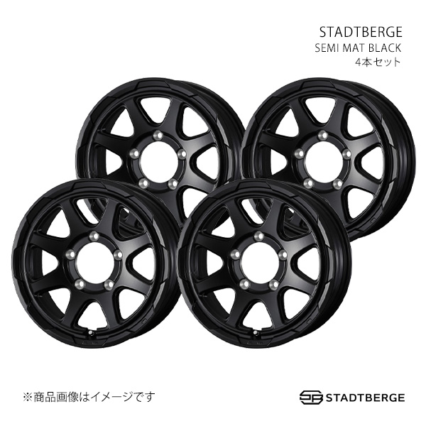 STADTBERGE スタットベルク ホイール 4本セット 0041478×4 【16×5.5J 5-139.7 INSET22 SEMI MAT BLACK】