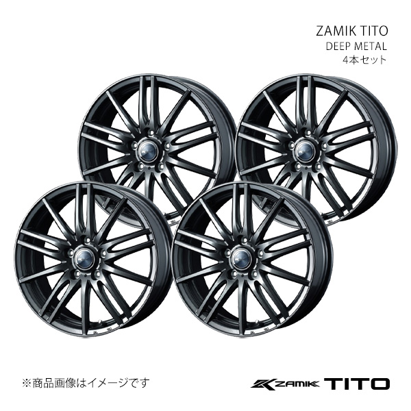 ZAMIK TITO ザミック ティート ホイール 4本セット 0037595×4 【17×6.5J 5-114.3 INSET45 DEEP METAL】