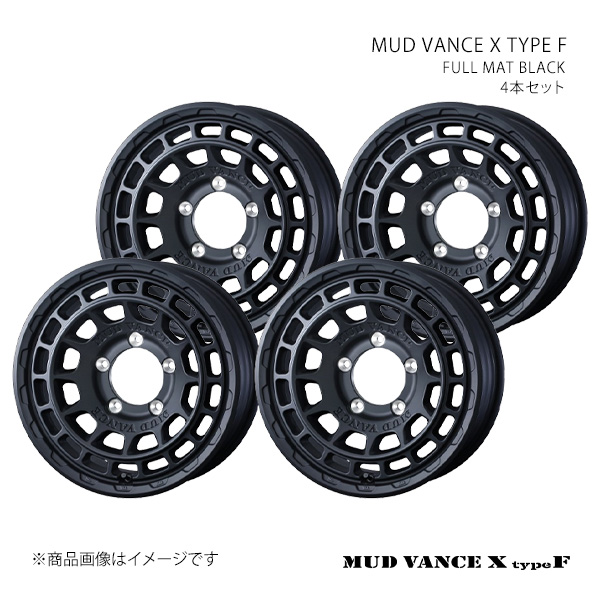 WEDS - MUD VANCE X TYPE F マッドヴァンス エックス タイプエフ 車輪 4本仕掛ける 0041547×4 【16×6.0J 5-139.7 INSET5 FULL MAT BLACK】 自動車-タイヤ、ホイール-車、バイク、自転車