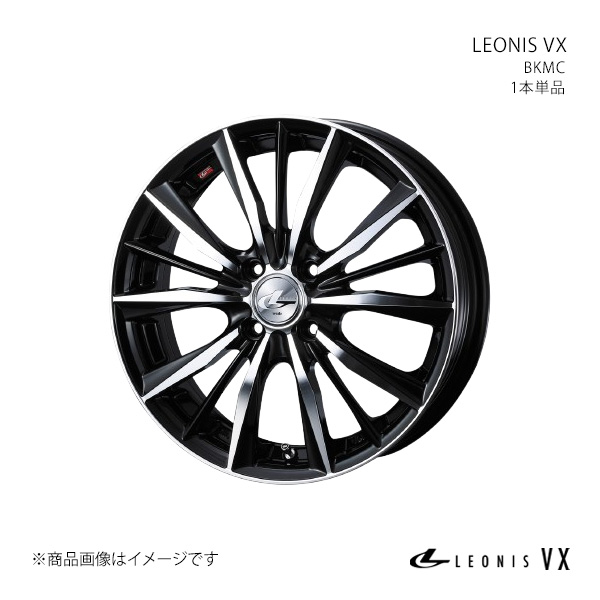 LEONIS VX レオニス ブイエックス ホイール 1本単品 0033235 【15×4.5J 4-100 INSET45 BKMC】