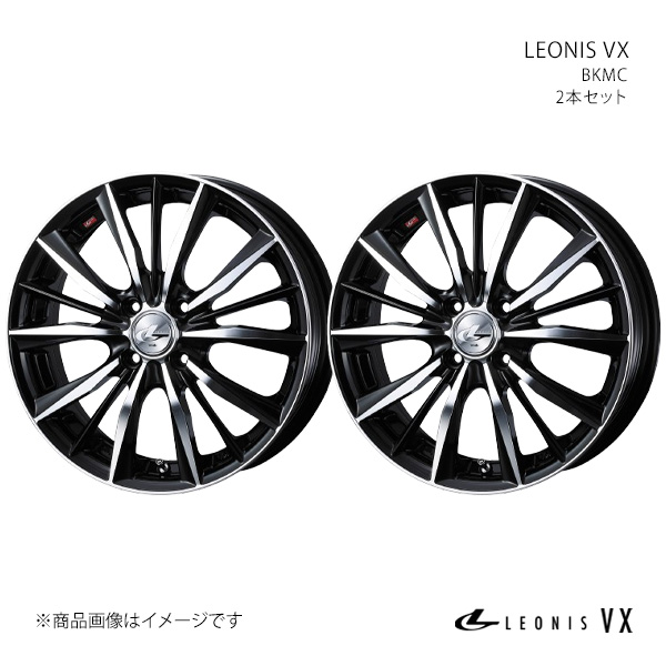 LEONIS VX レオニス ブイエックス ホイール 2本セット 0033245×2 【16×5.0J 4-100 INSET45 BKMC】
