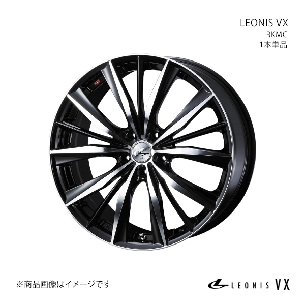 LEONIS VX レオニス ブイエックス ホイール 1本単品 0033283 【19×7.5J 5-114.3 INSET53 BKMC】