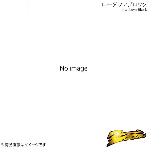zoom/ズーム ローダウンブロック ダウンフォース リアのみ