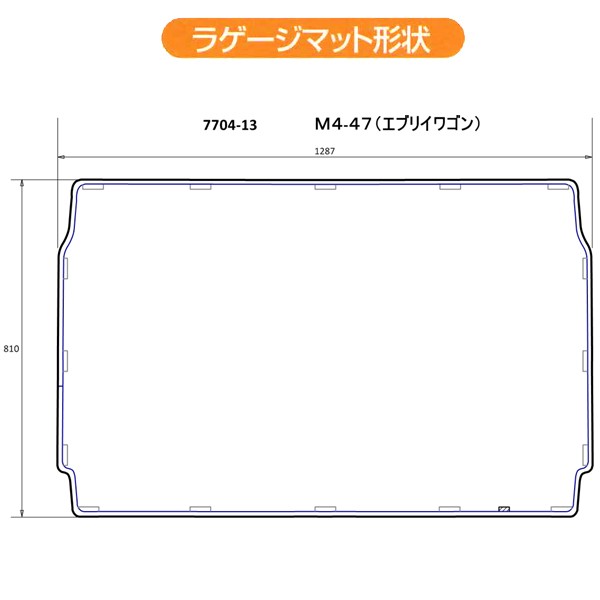 ラゲージマット スズキ エブリィワゴン 専用 DA17W H27.2- 撥水 防水 ラゲッジ トランク マット ブラック 黒 色 M4-47  :7704-13-bk:カープロ Yahoo!店 - 通販 - Yahoo!ショッピング