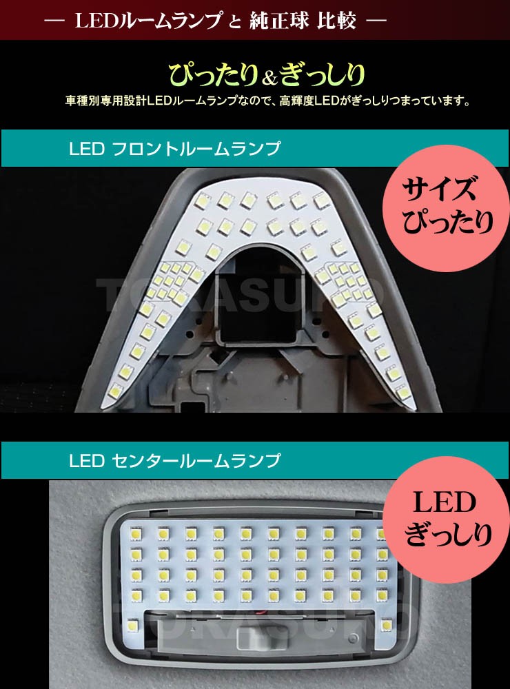 C-HR CHR LED ルームランプ ZYX NGX 10/50系 ぴったり設計サイズ