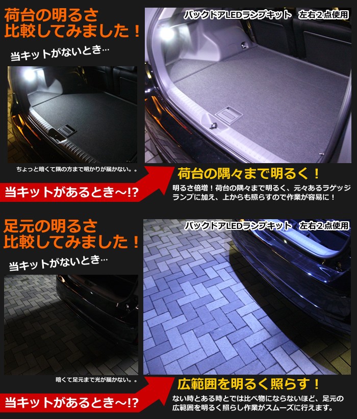 プリウス ZVW30（前期/後期）専用 バックドアLEDランプキット パネル