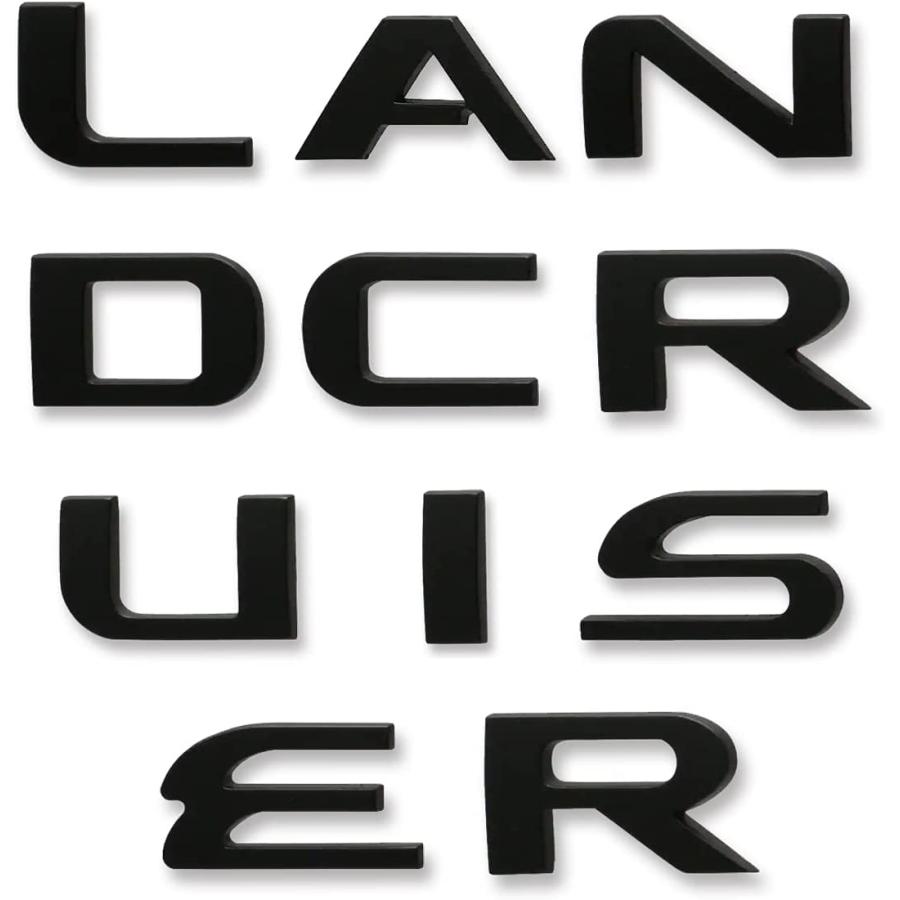 LANDCRUISER  ランドクルーザープラド 150系用 カスタムロゴエンブレム2色 クロームメッキ/マットブラック トヨタ 簡単取り付け｜carboutiqueif2｜03