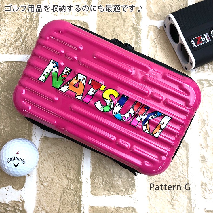 オリジナルの名入れ可能 ミニハードケース ストラップ付き