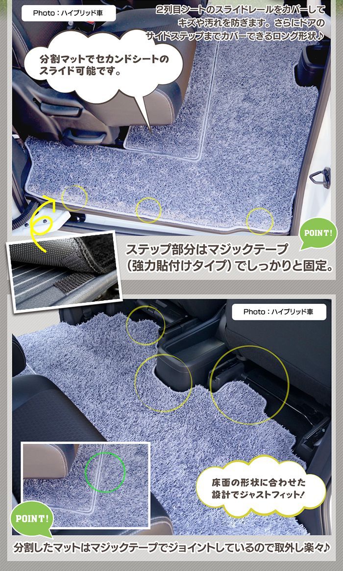 ホンダ ステップワゴン セカンドラグマット スパーダ RP系