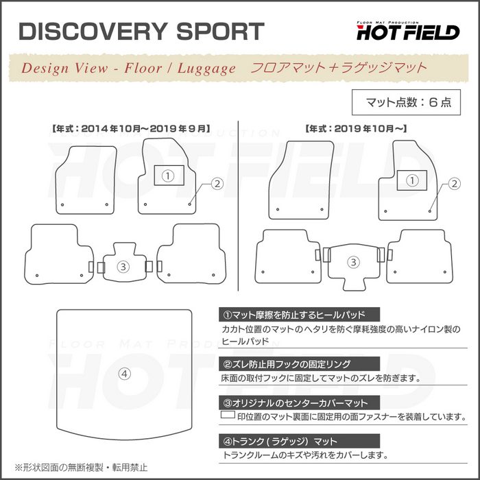 ランドローバー（LAND ROVER） ディスカバリースポーツ LC2系 フロア