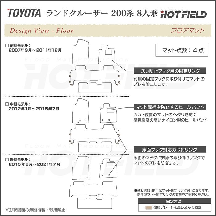 ランドクルーザー200後期（フロアマット、車用マット）｜自動車 | 車
