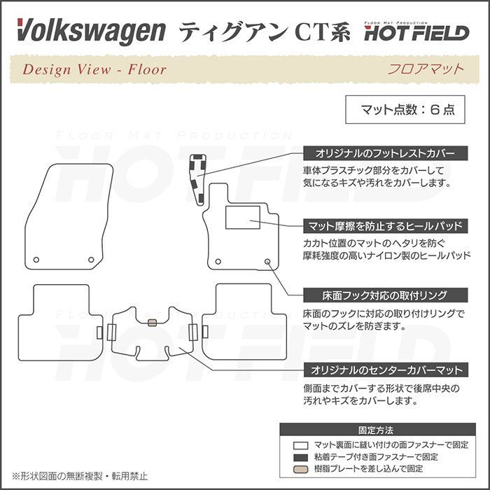 フォルクスワーゲン（Volkswagen） VW 新型 ティグアン CT系 フロア 