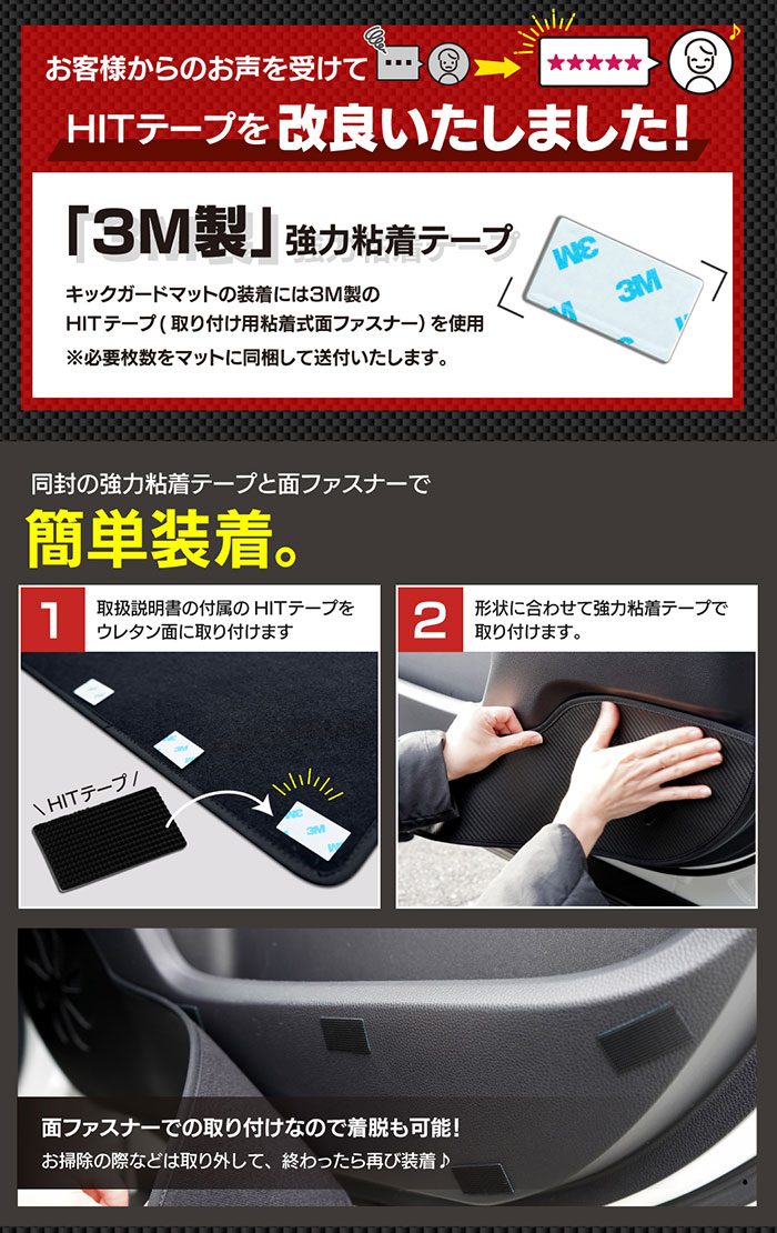 トヨタ（TOYOTA） 新型 RAV4 60系 ドアトリムガード キックガード