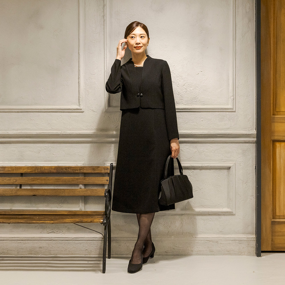 喪服 レディース ブラックフォーマル 礼服 洗える ロング セット おしゃれ ワンピース 前開き 20代 30代 40代 50代 60代 70代 大きいサイズ 小さいサイズ 安いの画像