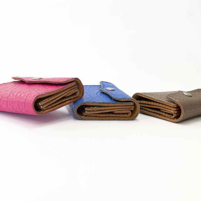 三つ折り財布 saranam サラナン ミニ財布 レディース メンズ 本革 牛革