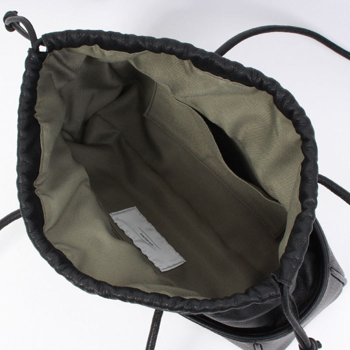 CULAX SHORT BONBERJACKET 美品 ミニボストン BEAURE ビュレ 本革 レザー カウレザー レディース 巾着