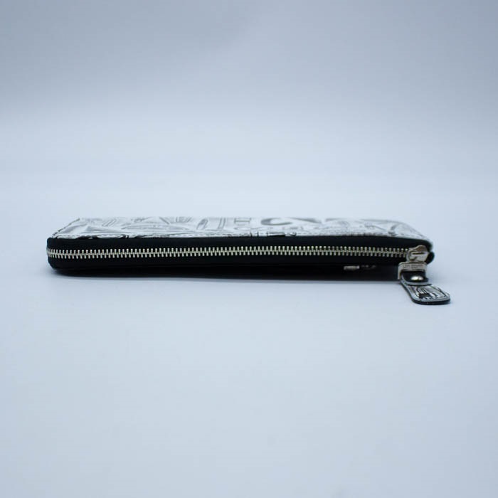 【新品】via doan ヴィアドアン ステーショナリー 文具柄 L字薄型長財布 VIADOAN（ヴィアドアン） 長財布 牛革 本革 ステーショナリー 文具柄 L