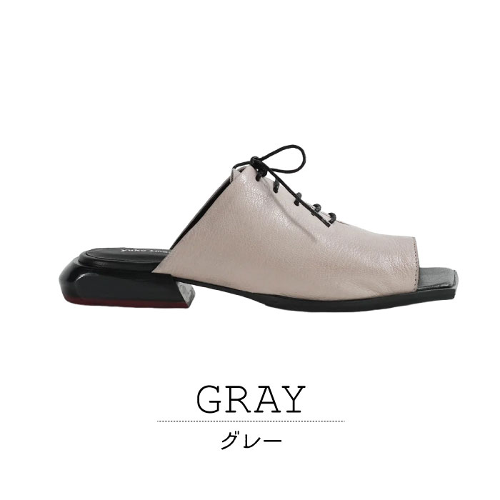 yuko imanishi レザーサンダル ミュール yuko imanishi+ ユウコイマニシ サンダル 本革 山羊革