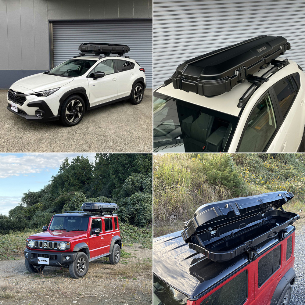 INNO 車 ルーフボックス BRQ715MBK イノー ルーフギアケース715 マット