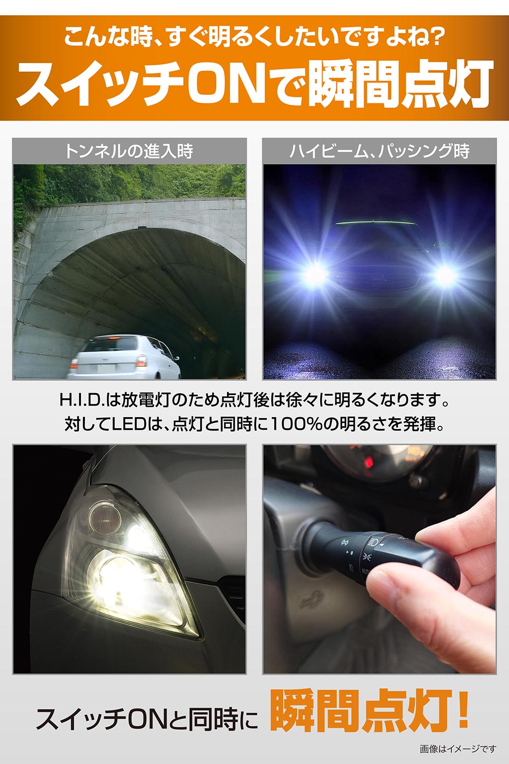 カーメイト 車 LED ヘッドライト D2S BW905 GIGA LEDヘッド