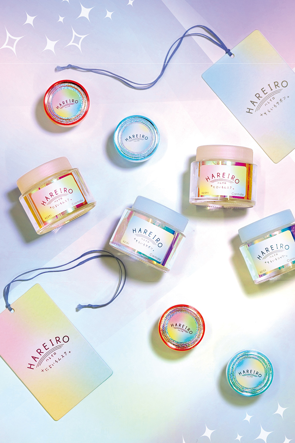 カーメイト 車 芳香剤 G2092 ハレイロ ゲル にじいろブーケ フローラル