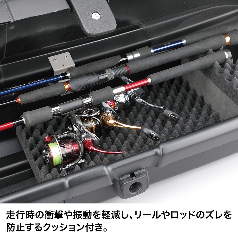 エギングロッド ロッドケース付き INNO ロッドケース ハード 2026年 最新モデル IF44TBK ロッドボックス