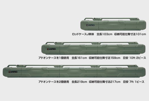 INNO ロッドケース ハード IF45SG ロッドケースJ カーメイト