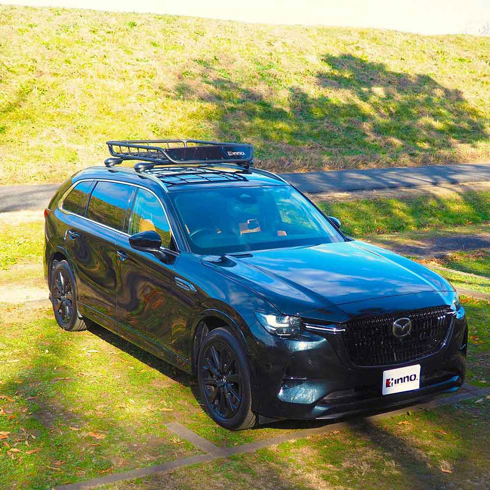 INNO マツダ CX-80 R6.10〜 KL系 フラッシュレール付 ルーフキャリア