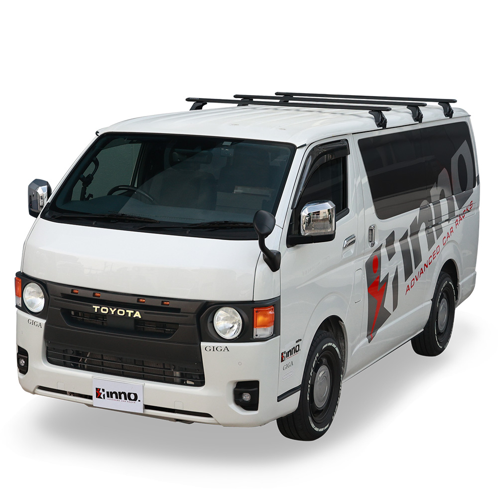 INNO 車 ベースキャリア XD203 ドリップエアロベースセット ハイエース