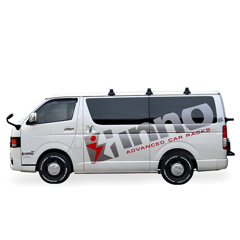 INNO 車 ベースキャリア XD203 ドリップエアロベースセット ハイエース