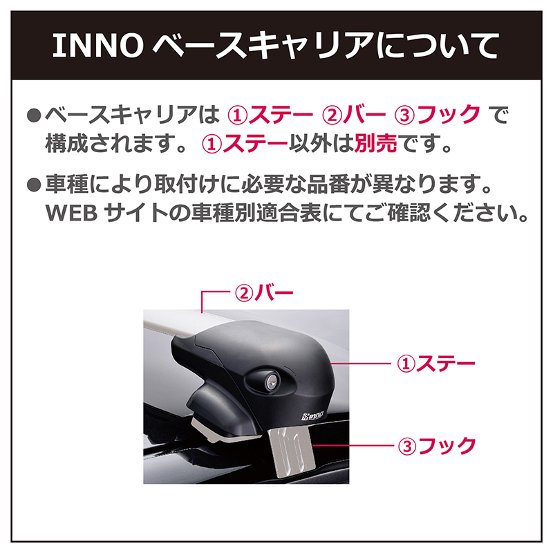 カーメイト 車 キャリア ベースキャリア INNO エアロベース
