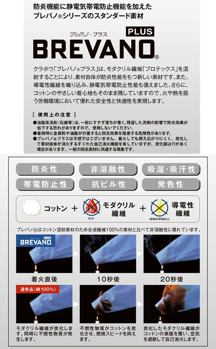 山田辰・ブレバノプラス防炎ジャケット #5201 S-LL 【AUTO-BI