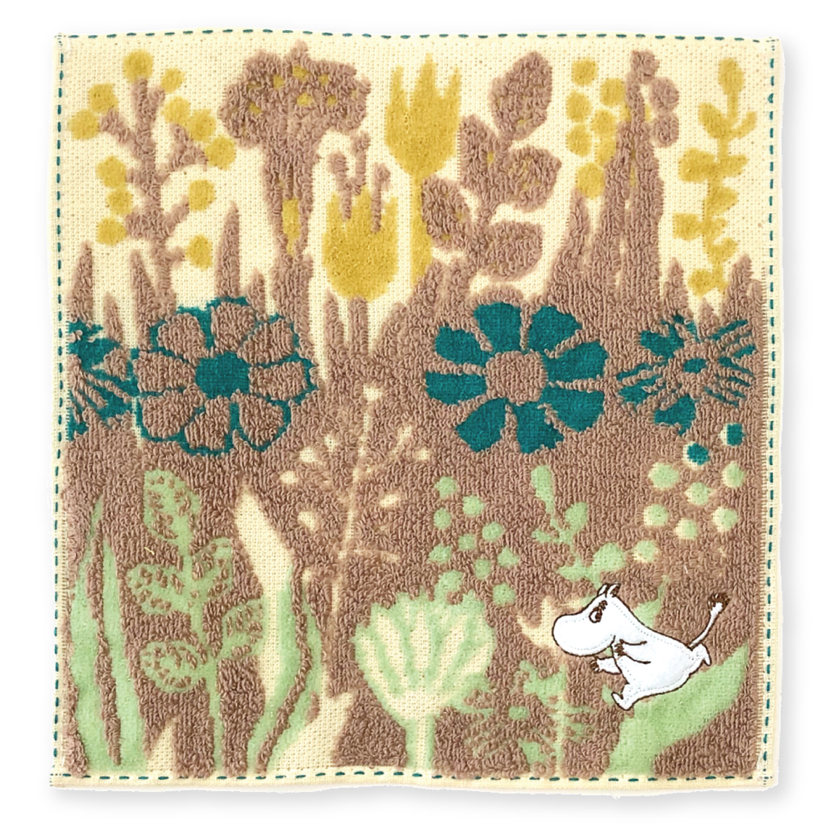 ムーミン タオルハンカチ 刺繍 25×25cm 綿100% ハンドタオル タオル ふんわり 無撚糸 MOOMIN リトルミイ 高品質 プレゼント メール便｜carol-netstore｜08