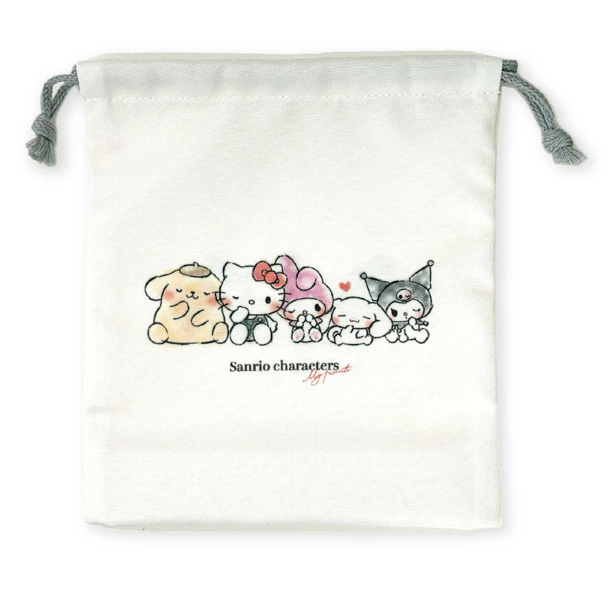 sanrio（サンリオ） 巾着 マチ付巾着袋 給食袋 キャラクター