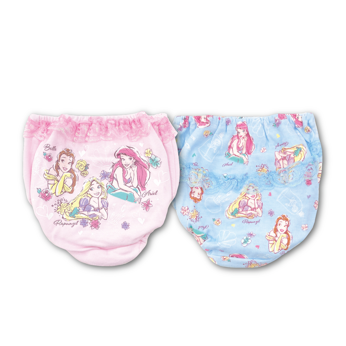 女児　パンモロ 女児 パンツ 子供 ショーツ レース付 ディズニープリンセス ラプンツェル 肌着 インナー 女の子 100 110 120 130