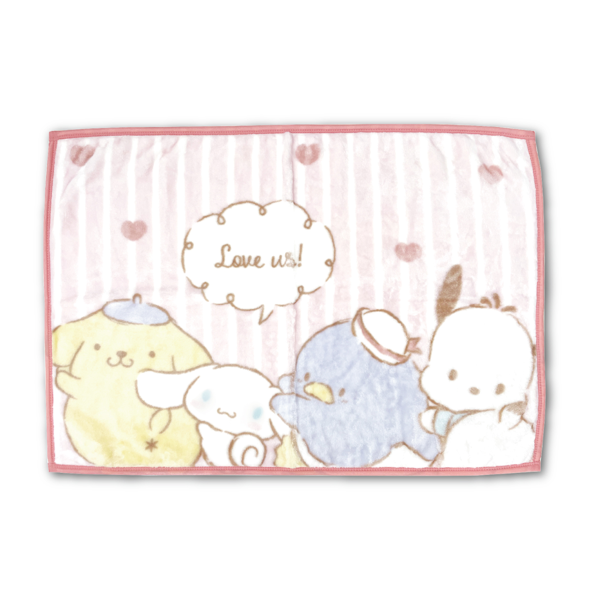 キャラクター ひざ掛け 収納袋付き 70×100cm ぬいぐるみ