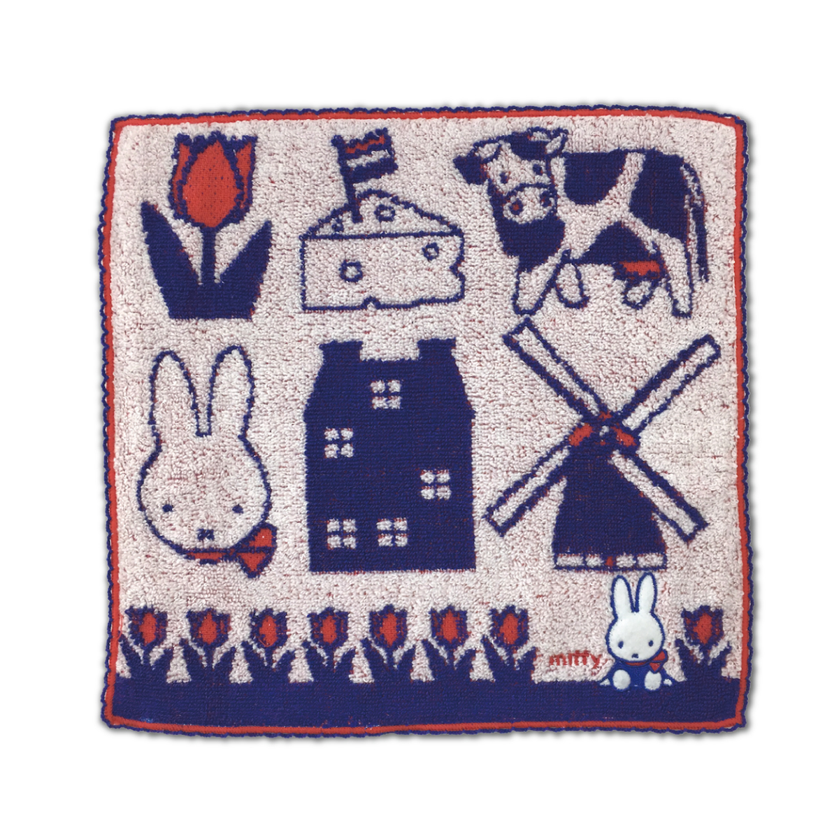 Miffy（ミッフィー） ハンドタオル ウォッシュタオル 25×25cm 綿100