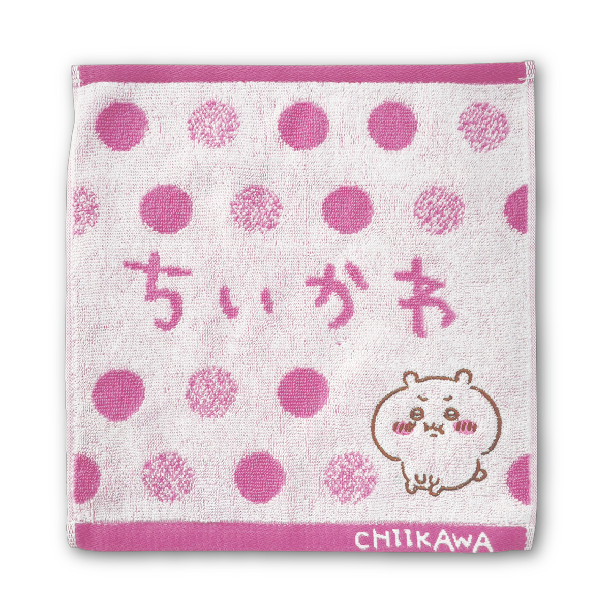 ちいかわ ハンドタオル タオルハンカチ うさぎプン はちわれプン ドット 25×25cm 綿100% chiikawa かわいい 丸眞 メール便｜carol-netstore｜02